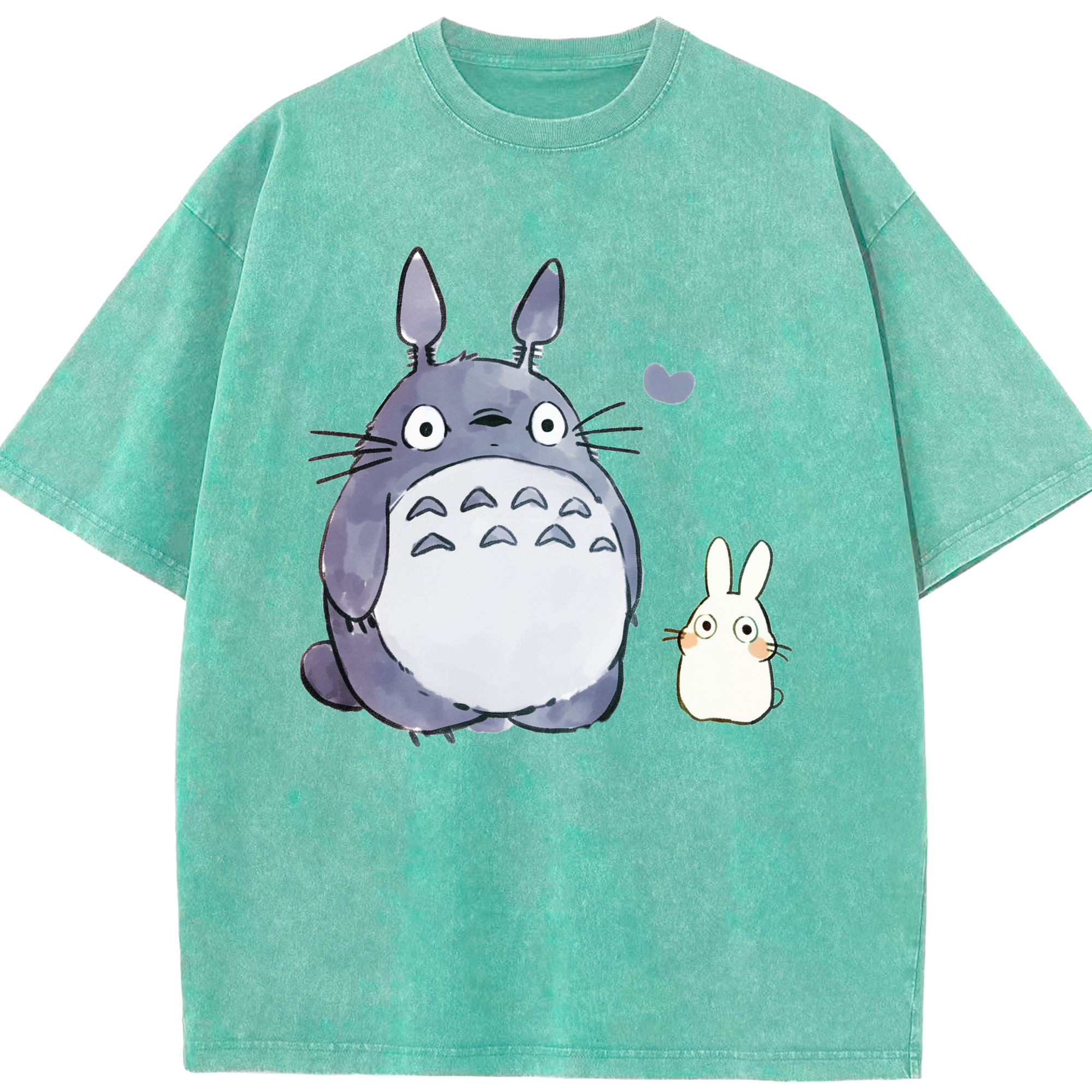 （画像用） となりのトトロ 草壁メイ 草壁サツキ My Neighbor Totoro Satsuki Kusakabe Mei Kusakabe 綿100% ヴィンテージ風 半袖Tシャツ（フロントプリント）